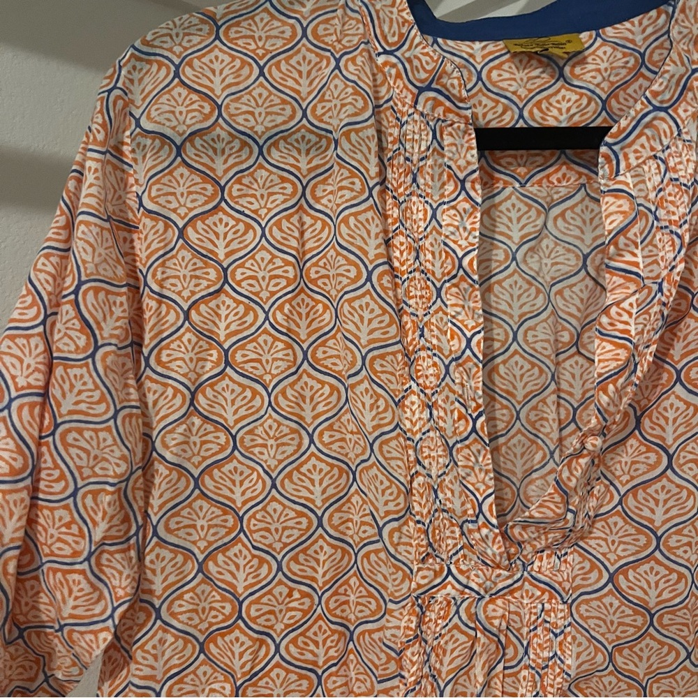 Roller Rabbit Orange Blouse - Picture 4 of 5